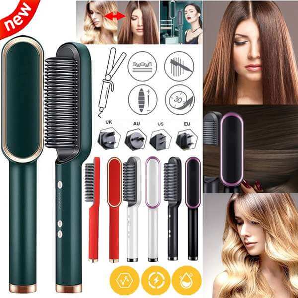 HAIR STRAIGHTENER BRUSH HQT-909B